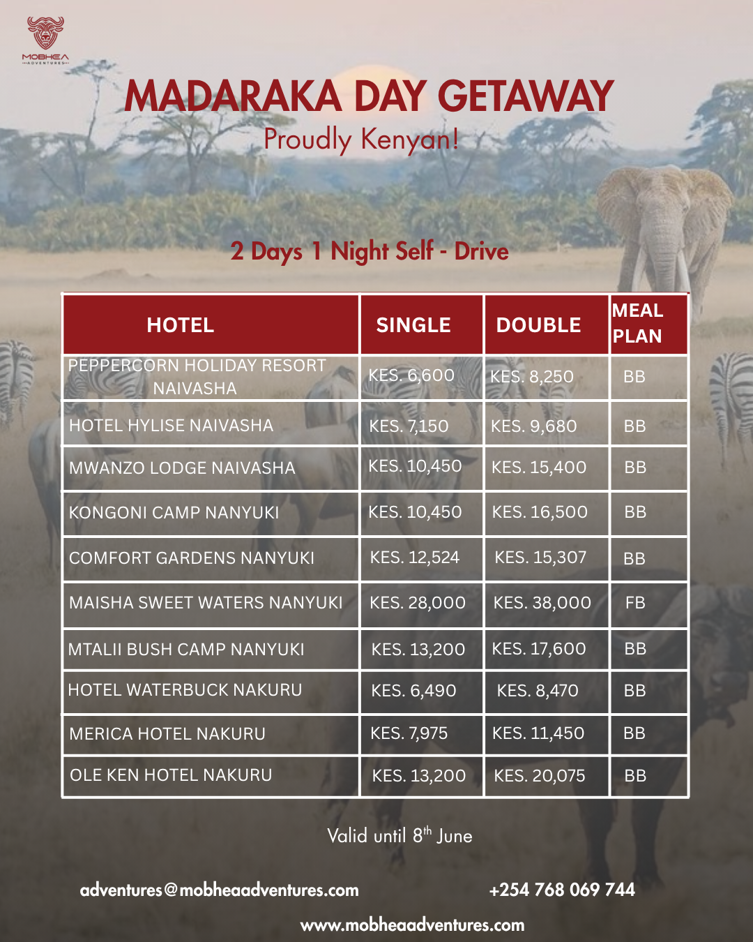 Madaraka Day Getaway
